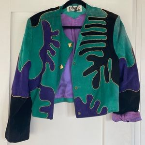 1980's Vintage suede leather jacket